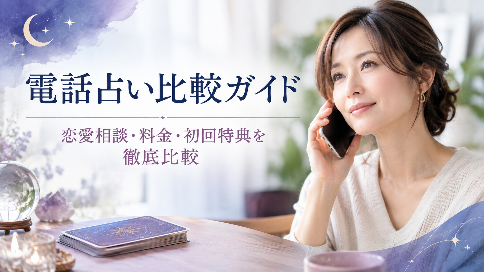 電話占い比較ガイド|恋愛相談・料金・初回特典を徹底比較